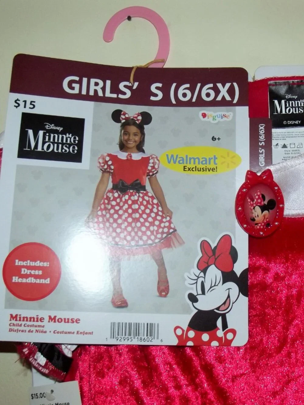 Disney Minnie Mouse Girls Halloween Costume Sz Small---NWT